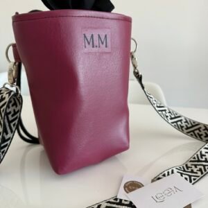 Bolso Saco Cuero Rojo